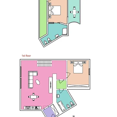 Lavish And Chic Duplex Appartement *