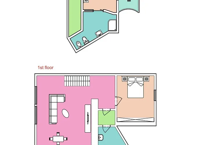 Lavish And Chic Duplex 아파트 *